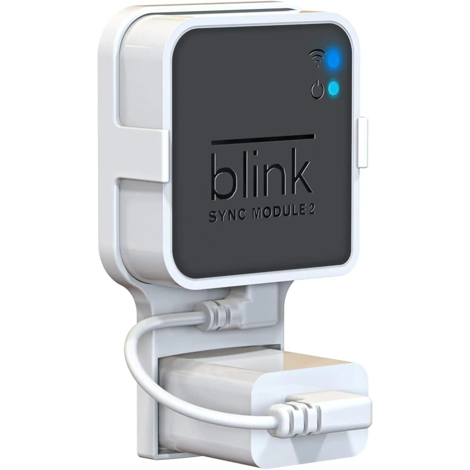 Outlet Wall Mount for Blink Sync Module 2, Mount Bracket Holder for Blink Outdoor Camera No Messy Wires Outdoor and Indoor Home  Camera Mount with Short  (1 Pack)
