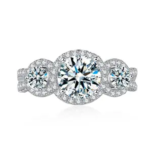 【#A548】(Milan)Synthetic Moissanite Fashion Jewelry Ring