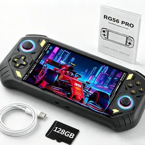 128G-RG56PRO Retro Handheld Game Console ，Wide variety and large quantities  Classic 3D Games,5.5 Inch IPS Screen,5000mAh Battery, Open Linux System，Birthday Gift for Boyfriend