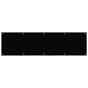 Flat Black Door Kick Plate