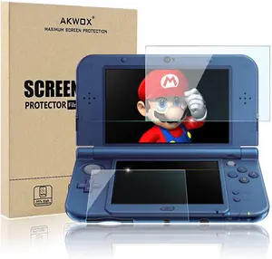 Screen Protector for Nintendo 3DS XL with Anti-Bubble and Anti-Fingerprint (Retro Fam)