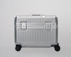 Concord EdgeFrame Pilot Carry-On Suitcase, Lunar Silver
