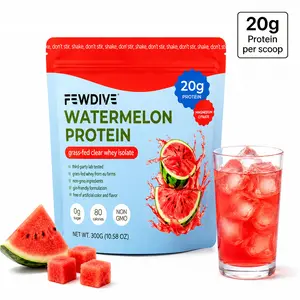 FEWDIVE Clear Whey Isolate Protein Powder + Collagen Protein + Magnesium Blend | Grass Fed Protein - Vitamins 20g Protein, 80 Calories, 0g Sugar, Light & Refreshing Zero Sugar Fruity Protein Drink | Lactose & Gluten Free for Daily Nutrition
