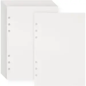 40 Sheets Blank Release Paper Binder Refills for Collecting Sticker  Sticker Paper Pages Binder Insert Sheet for A5 6 Ring Sticker Organizer Binder Album Storage Book