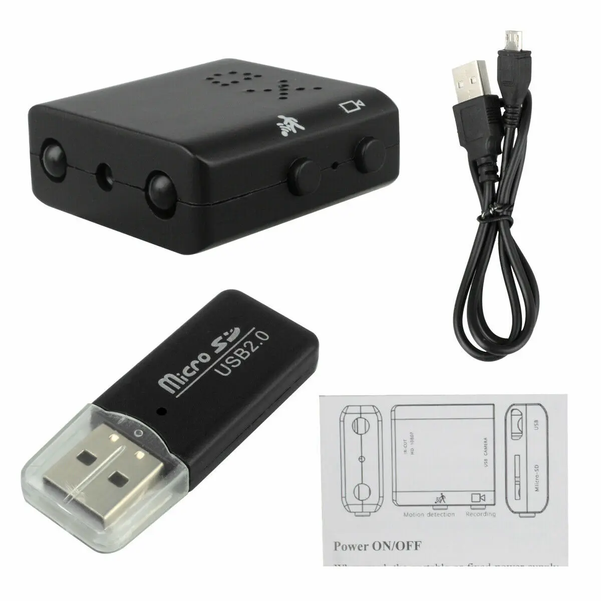 32GB HD 1080P Mini Camera DVR Camcorder Night Vision Motion Home Security Cam