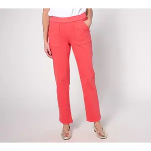 Isaac Mizrahi Live! Petite True Denim Straight Leg Jean w/ Pockets