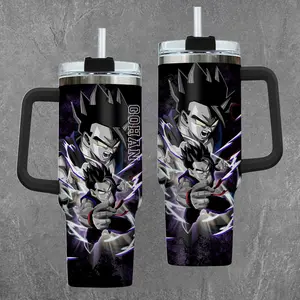[Dragon Ball] Gohan Edition Beast Purple Aura 20oz & 40oz Tumbler With Handle – Anime Gaming Stainless Steel Cup, Insulated Iced Coffee Mug, Aesthetic Design, Trendy Drinkware, Daily Use, Gift Idea, Fan Favorite, Gift For Otaku & Anime Fans