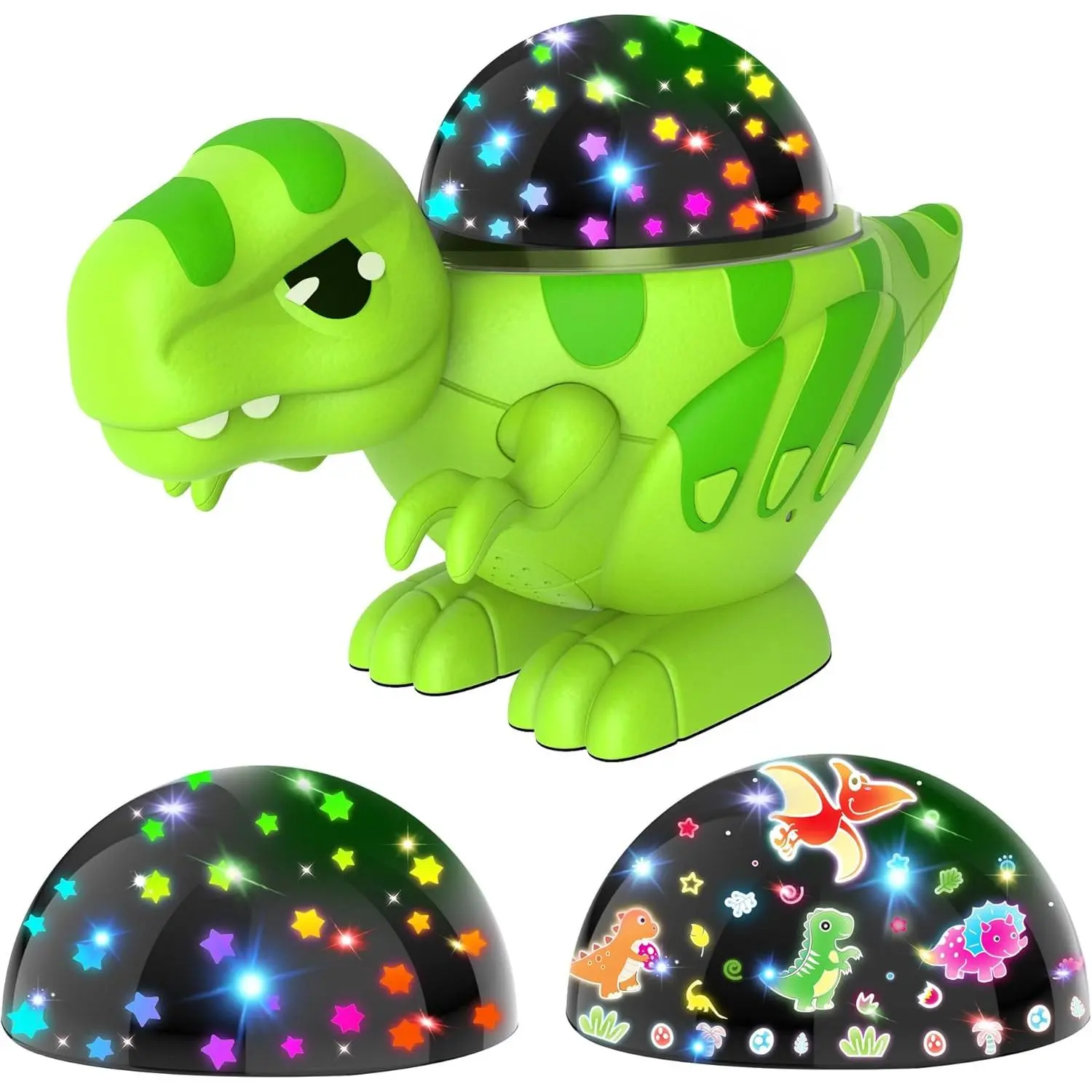 X-PJT06 Unisex Dinosaur Night Light Projector for Kids, Adjustable 360° Rotation, 9 Lighting Color Modes, 2-4 Year Old Boys' Toy, Nursery & Bedroom Decor, Birthday Gift, Decorative