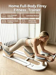 Multi-Mode Full Body Home Workout Trainer | Low-Impact Sliding Fitness Equipment for Core, Glute, Leg & Back Training, Compact Storage Design for Small Living Spaces