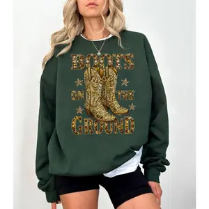 Boots On The Ground shirt, Boot Cowboy Western tee, Cowgirl Boots sweatshirt, Western Cowgirl, Full Size Options, Everyone Can