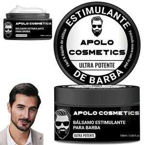 Apolo Cosmetics for Beard, Apolo Para Barba cream, Beard stimulant, Apolo Ultra powerful Beard Stimulating Balm, Moisturizes & Strengthens Beard