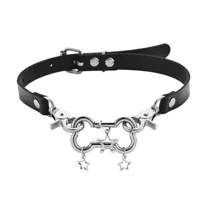 Bone Five-pointed Star Aesthetic Necklace Leathers O Style Clavicle Chain