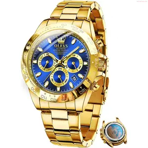OLEVS Watch OLEVS Automatic Gold Watches for Men Luxury Classic Stainless Steel Calendar Luminous Waterproof Watches for Men