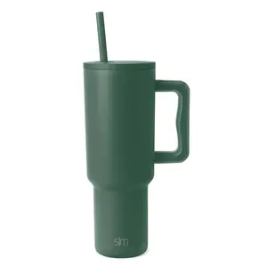 Simple Modern 40 fl oz Insulated Stainless Steel Trek Tumbler with Straw Lid - Forest