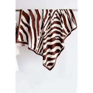 large zebra bandana scarf