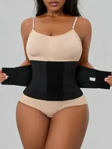 1 Count High Compressing Body Shaper Shapewear Girdle for Women, Fajas, Breathable Waist Trimmer Ab Belt, Tummy Control Waist Trainer, Shaping Flat Belly Cincher Sweat Workout Waist Cincher, Hot Modeling Belt Corset, Underwear