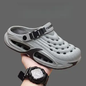 Men's Clog Sandals 2026 Summer New Outdoor Sports Sandals Beach Non-Slip Odor-Resistant Wear-Resistant Closed-Toe Sandals for Men