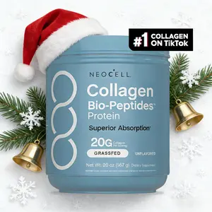 NeoCell Grass-Fed Collagen Bio-Peptides Powder, 20oz Healthcare Supplement with 18 Essential Amino Acids & Protein Support