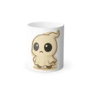 Color Changing Ghost Mug - Adorable & Fun Gift for Halloween, Coffee Lovers, Home Decor, Unique Mug, Cute Kitchenware