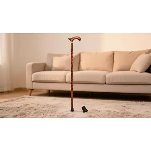 Ergonomic Hardwood Walking Cane,36 Inch Wooden Walking Cane, Lightweight Mobility Stick with Ergonomic Handle and Non-Slip Rubber Tip.Provides steady support and improved balance for seniors, suitable for daily use.Solo Hot Shop