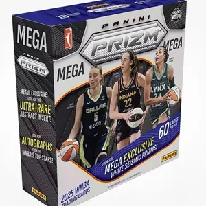 2025 Edition Panini Prizm WNBA Mega Box - Sports Trading Cards for Collecting, No Common Finds, Rare and Valuable