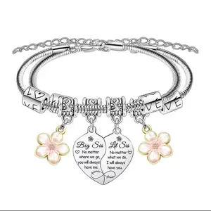 Mom Daughter Bracelets for 2 Pcs Heart Matching Bracelets for Mom and Daughter Gifts Mother’s Day Gifts from Daughters Jewelry Gift for Mother Christmas Birthday Present