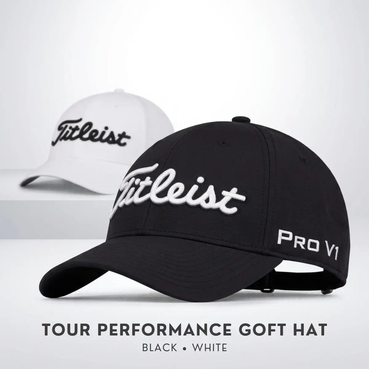 Titleist Tour Performance Golf Hat, Lightweight UPF 50+ Sun Protection Cap, Structured Front, Curved Bill, Golf & Outdoor Hat for Men, Ideal Gift