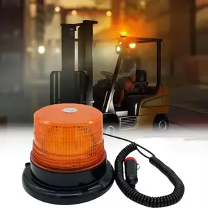 FCCEMC Car Truck Roof Top Warning Light Emergency LED Strobe Light Flashing Beacon With Magnetic Base For Security Auto
