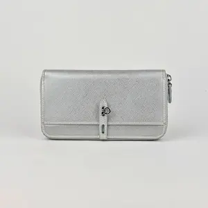 Pre-owned SALVATORE FERRAGAMO leather Mini Bags FERRAGAMO Long Zip Wallet FG3 SH