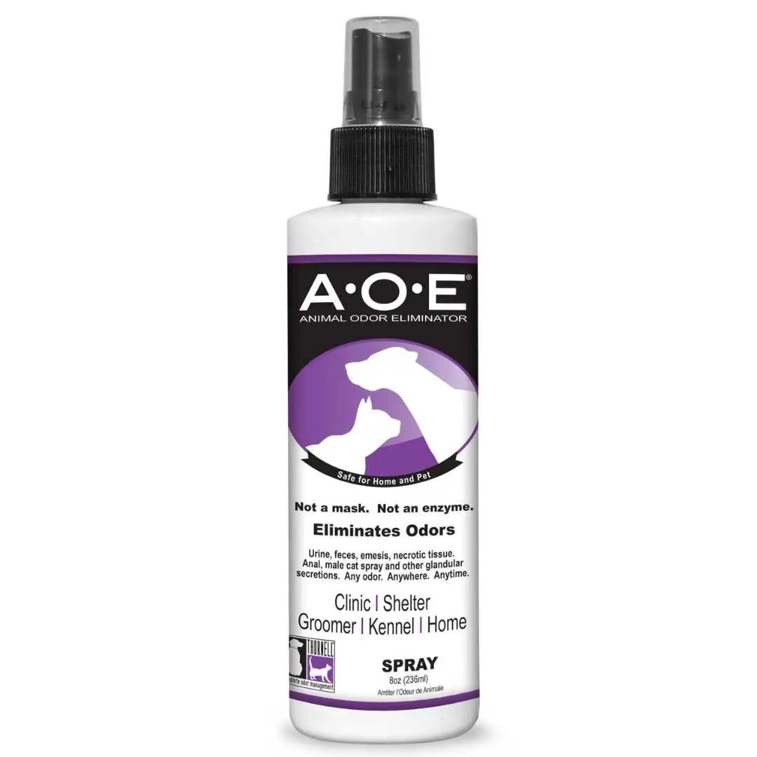 Odorcide Animal Odor Eliminator Spray – Ready to Use Pet Odor Remover – Secretions, Spray, Feces & Urine Odor Eliminator – for Dog & Cat (8 oz)