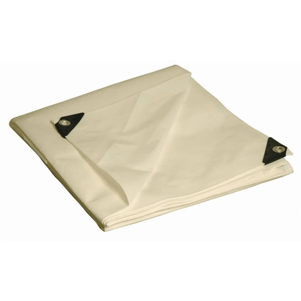 212 MAIN Heavy-Duty Cross-Weave Polyethylene Tarp, 12x20 White, UV-Treated, with Corner Grommets, Model 31220, Uv Resistant