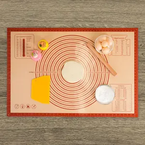 36" x 24" Extra Large Silicone Pastry Mat with Measurements – Non-Slip Baking Mat for Dough Rolling, Kneading, Fondant & Pie Crust