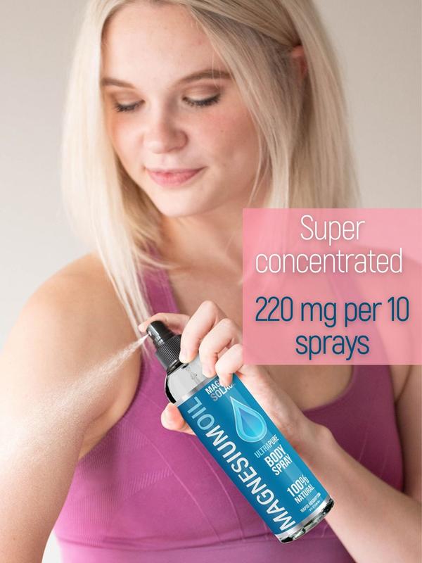 Pure Magnesium Oil Body Spray - Apply to Legs and Feet at Night
