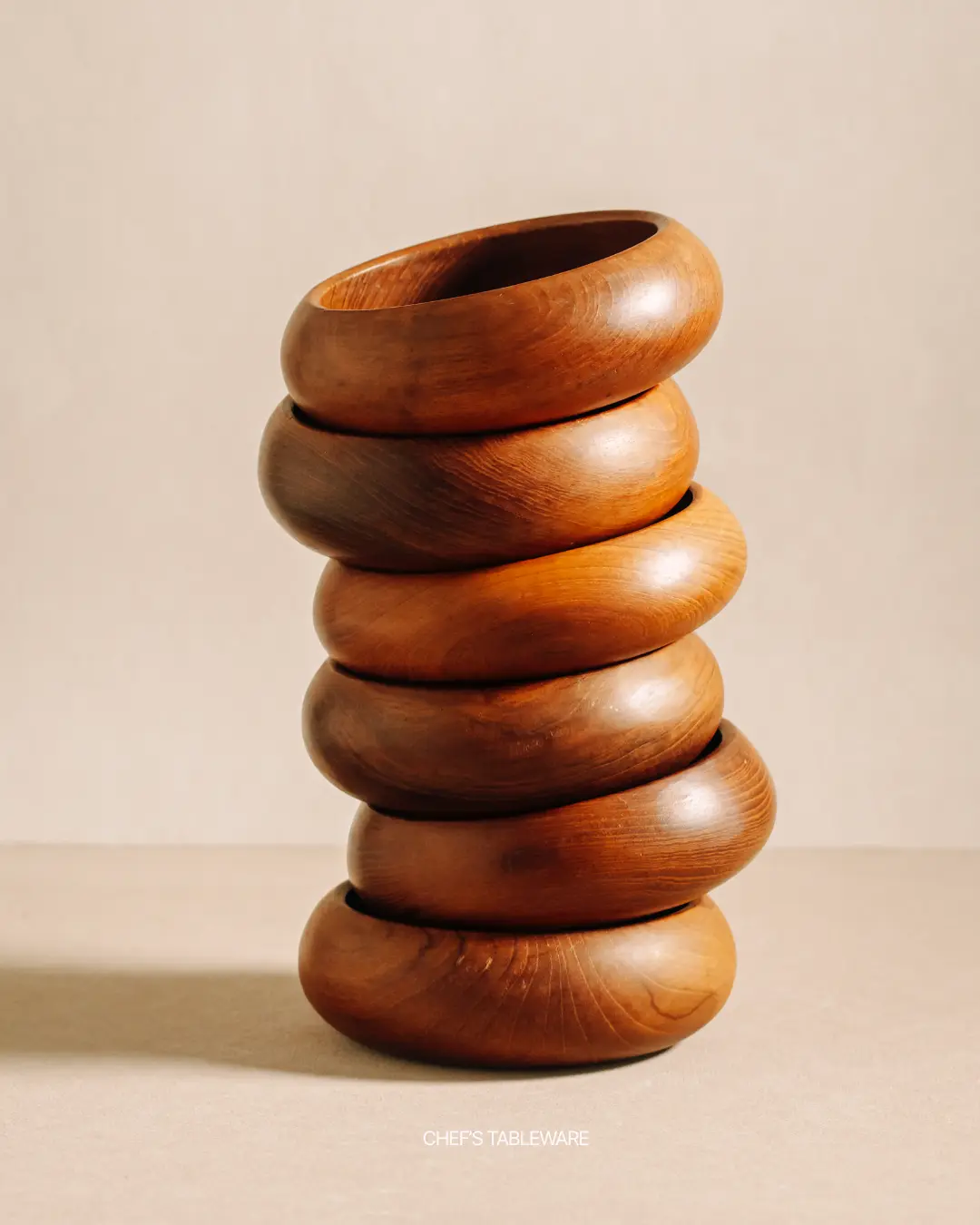 Handmade Wooden Serving Bowl *Ø14 cm