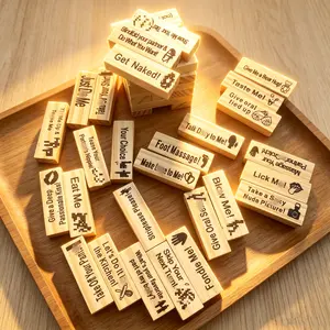 Adult Couples Game, Naughty Building Block Tower Game, Creative Valentine's Day Date Night, Indoor Entertainment for Lovers, Stacking Game, Wooden Block