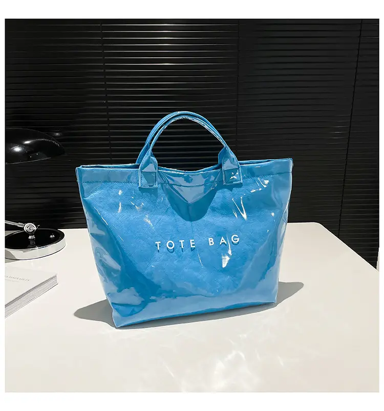 Women's Blue Tote Bag for Women Spacious Fashion Handbag for Work Travel & Shopping Trendy Designer Style Purse with Comfortable Handles Daily Commuting Essential summerwins,summerwins