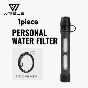 Portable Outdoor Transparent Window Filter, Hiking Camping Water Purifier, Adventure Drinking Filter, Compatible with Water Bottles