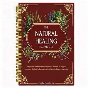 A5 Spiral Bound Herbal Handbook, Portable Herbalism Guide Notebook with Blank Pages, Practical Herb Identification Manual for Gardeners & Herbal Enthusiasts
