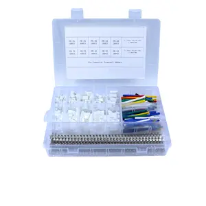 1120PCS PH2.0mm Connector Kit - 2p 3p 4p 5p 6p Female Housing and Straight Male Adapter Cable Connectors, PH2.0mm Female Pin Terminals, Wire-to-Board Adapter Cable Assembly.