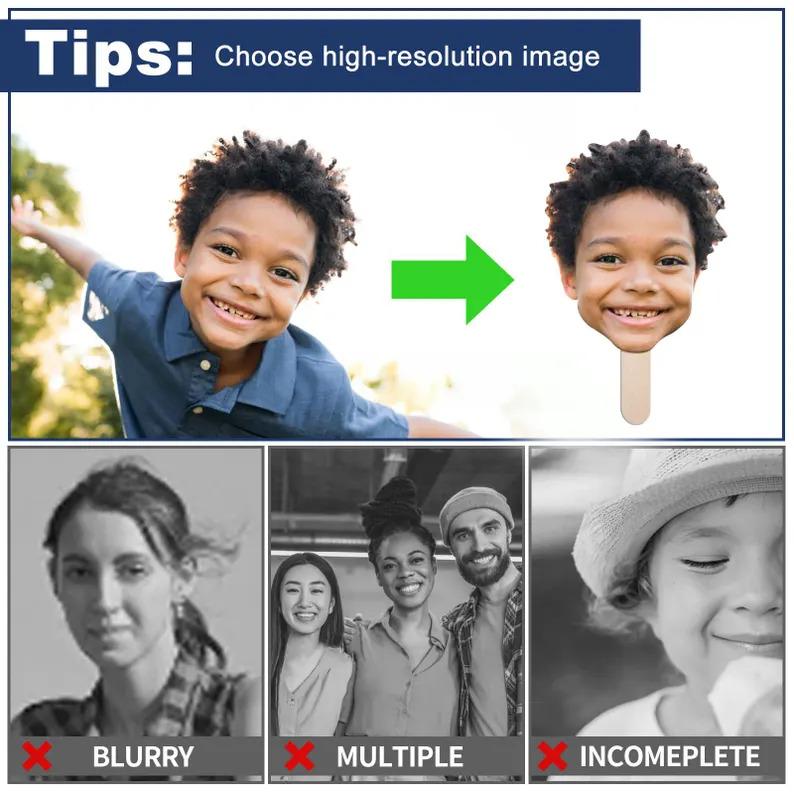 Custom Big Head Cutout on a Stick Personalized Face Signs for Wedding Decor Party Birthday Bachelorette 1PC Cardboard Supplies