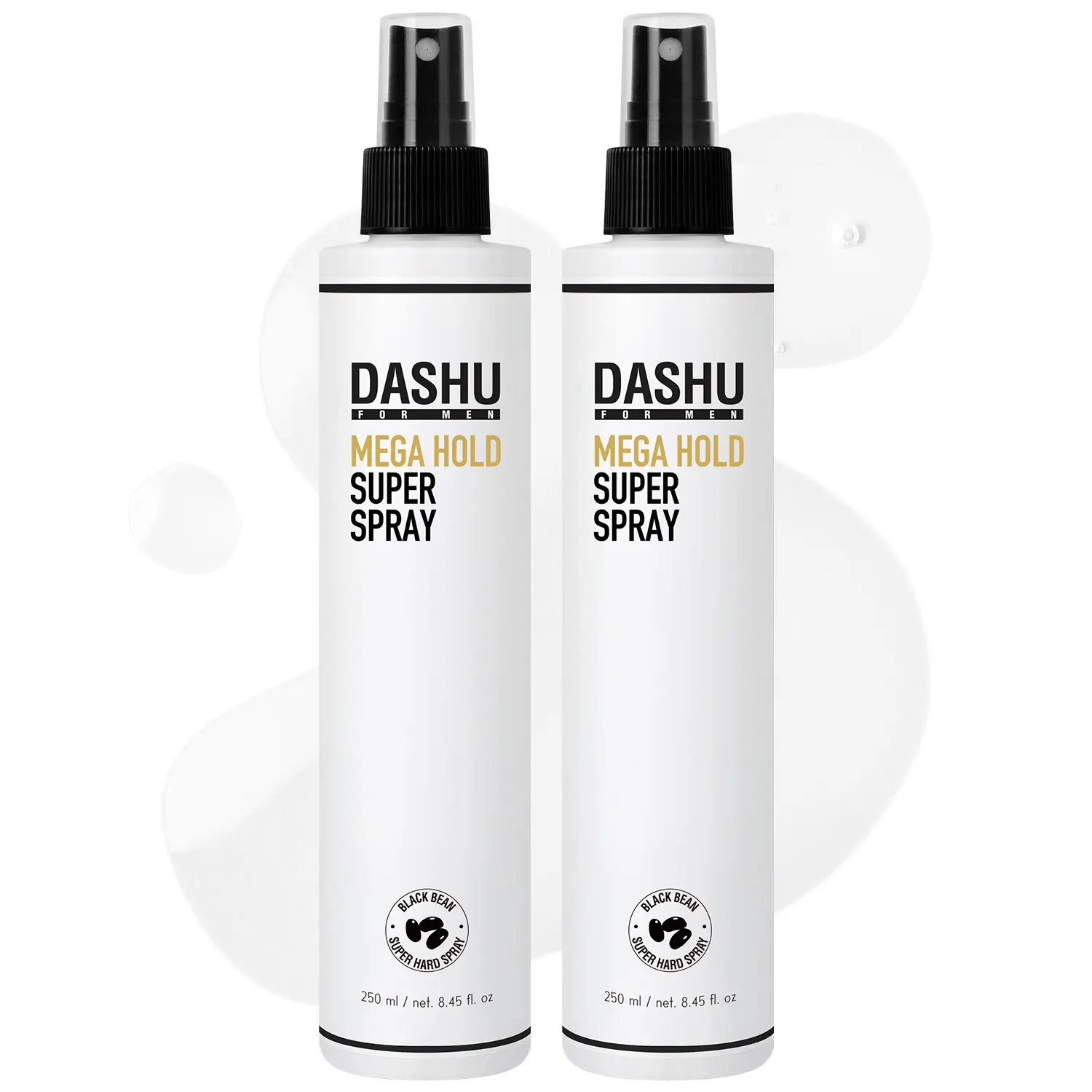 DASHU Hairspray, Mega Hold, Super Hair Spray Extra, Detangler , Long-Lasting , Weather-Resistant, Frizz Ease, Korean Hair Care, 8.45fl oz (Two Bundle)