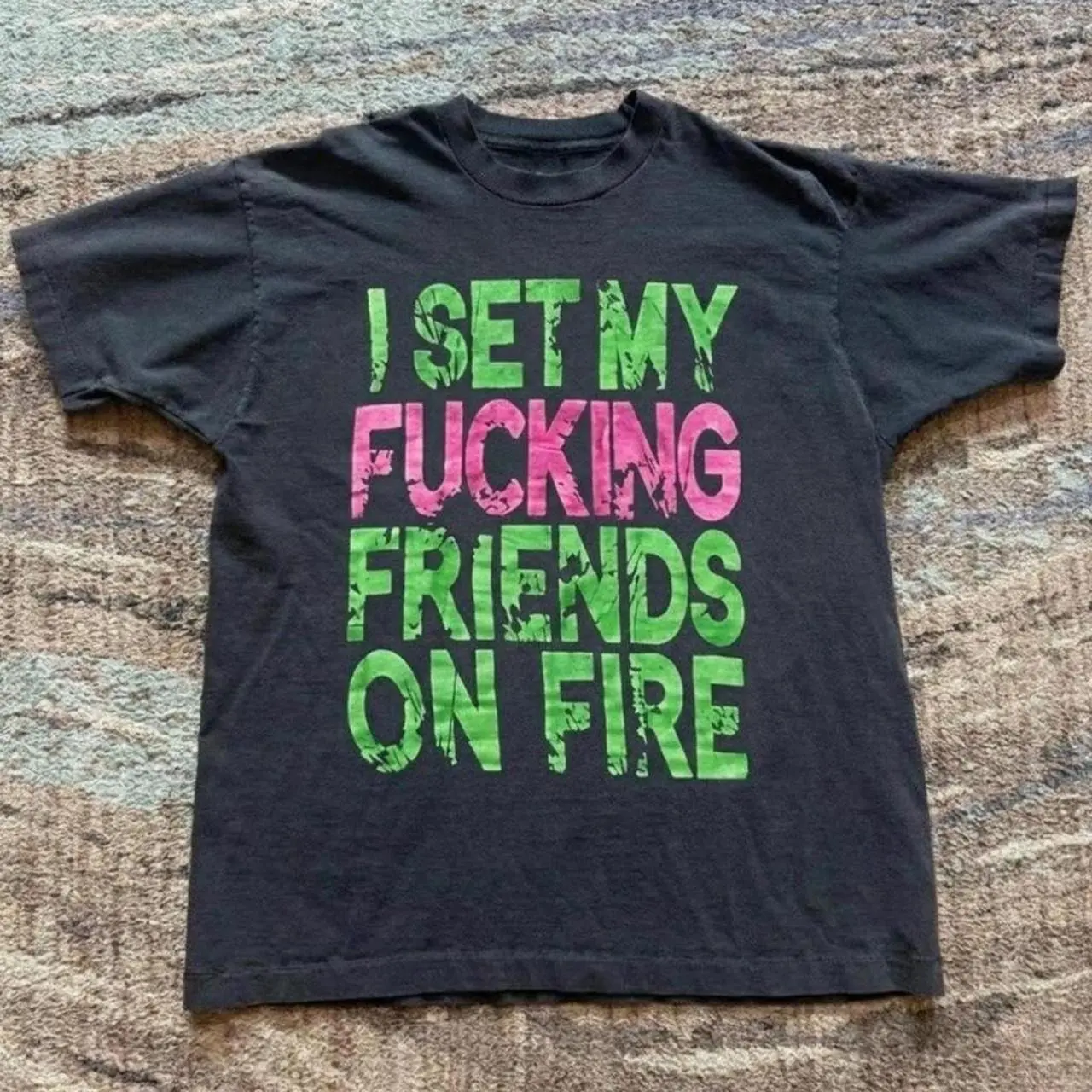 I Set My Friends On Fire Graphic T shirt and Baby Tee | Vintage Post Hardcore Emo Screamo Concert Merch | Alt Grunge Streetwear Tee