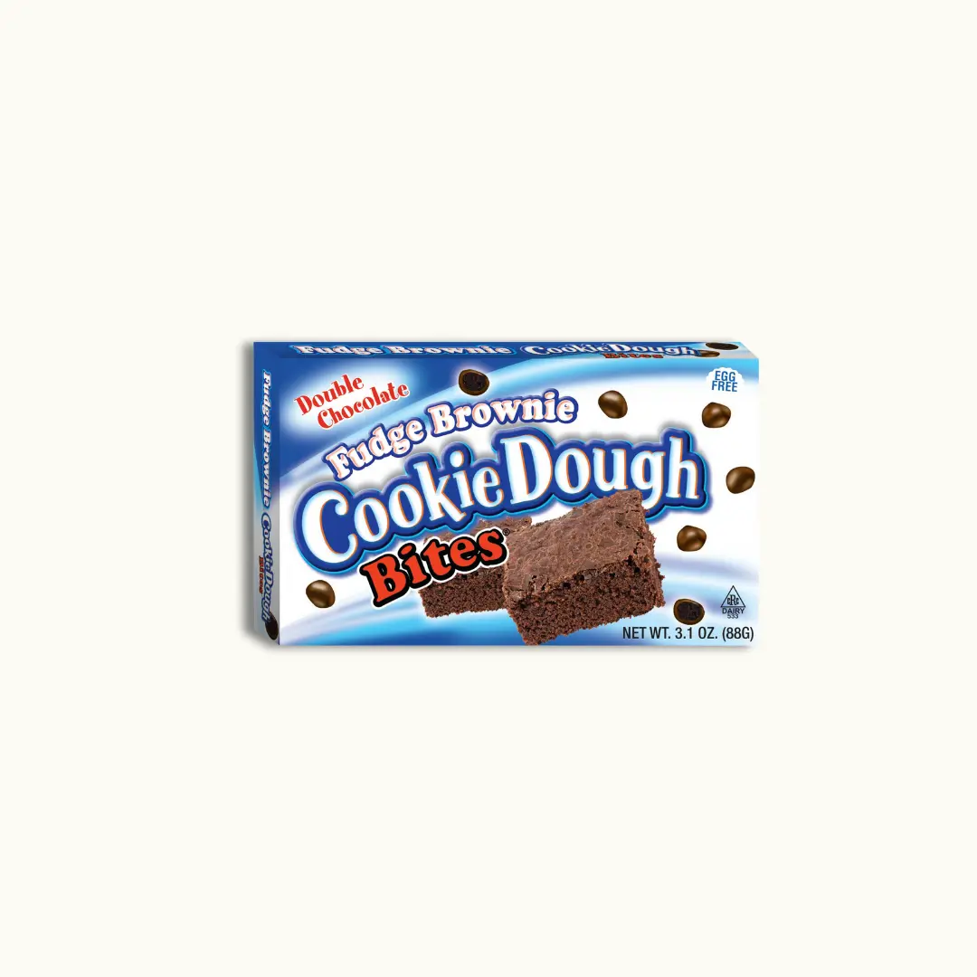 Cookie Dough Bites - Ambient Fudge Brownie Flavor, 3.1 oz Snack Pastry