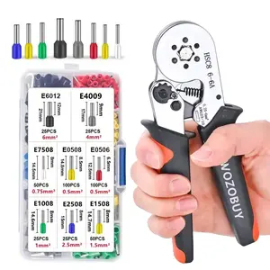 Manual Crimping Tool Set 0.25-10mm², Multi-Functional Terminal Crimper, Durable Electrical Tools, Car Circuit Repair, Industrial Grade