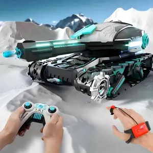 Perfect Christmas Gift, High Speed Dual Control Armored Tanks: Gesture Sensing & Remote Control, 2.4G Tracked Vehicle with Long Battery Life, Smooth Performance, Overcomes All Obstacles, Ideal for Halloween, Holiday and Thanksgiving Gift