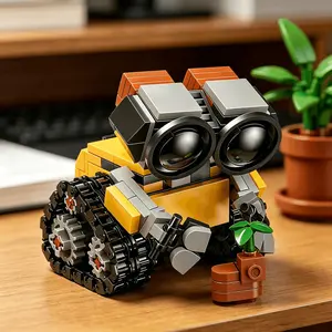 Robot Building Toy Mini Mechanical Desktop Decor, Educational Stem Puzzle Set for Kids and Adults, Perfect Gift for Boys