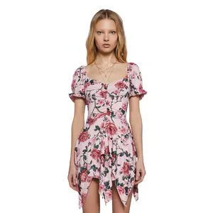 Chasin’ Rainbows Mini Dress - Pink Floral
