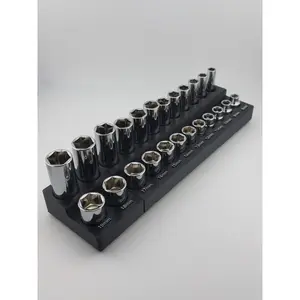 Harbor Freight Icon 3/8&Quot; Metric Socket Bin (Deep & Shallow) – 2-Piece Interlocking Gridfinity Organizer