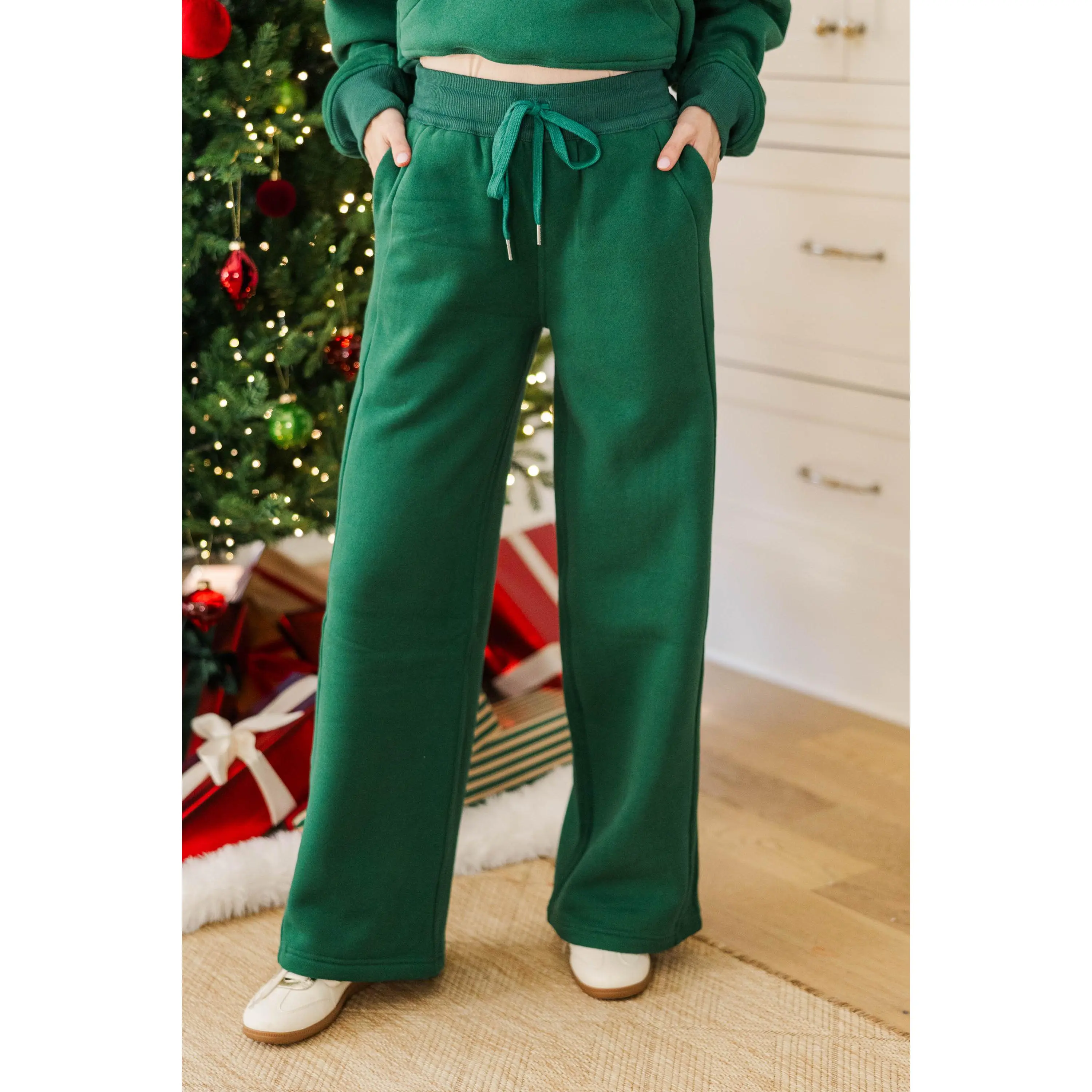 NURSING COLLECTION: Love In Every Layer Emerald Sweatpants