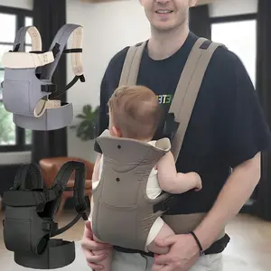 Baby Carrier Backpack, Multifunctional Front & Back Use, Adjustable Comfortable Straps, Washable, Lightweight, All Seasons